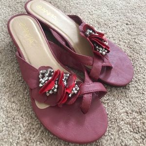 🌺ANNA RED SANDALS🌺 SUPER PRETTY!